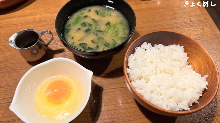 旭川グルメ　びっくりドンキー　モーニング メニュー  卵かけご飯