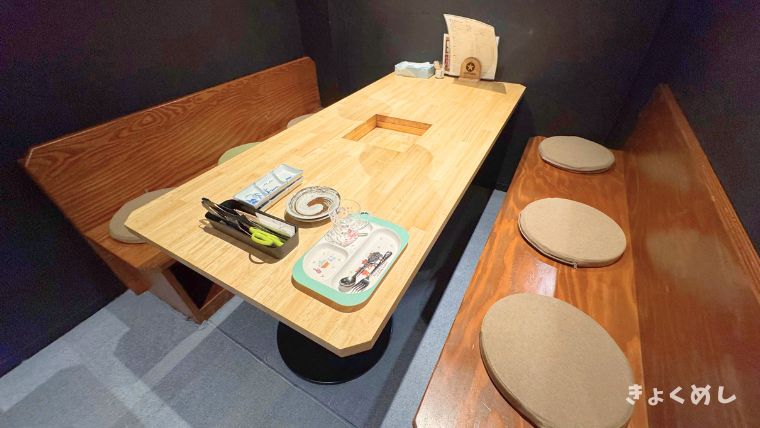 旭川グルメ　旭川子連れランチ　子連れディナー　炭火焼肉ゆきめ屋　店内