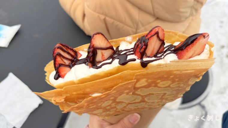 旭川グルメ メゾンアトリエ キッチンカー 米粉クレープ