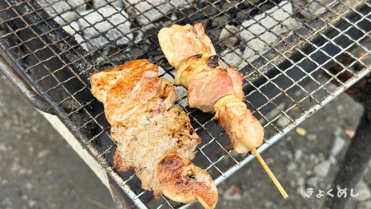深川 道の駅 ライスランドふかがわ どんでんがえし 焼き鳥 豚串