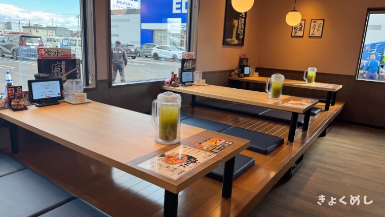 旭川グルメ　道北初進出　丸源ラーメン　レポート　永山 店内